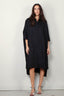 Joseph - Jurk - Dania Dress Poplin Gots - Navy - BYLOTTE