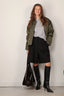 Kassl Editions - Jas - Bomber Short Nylon/Wax - Khaki - BYLOTTE