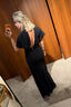 Rotate - Jurk - Maxi Slit Dress - Black