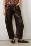 Nili Lotan - Broek - Shon Leather - Dark Brown