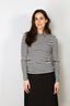 Lisa Yang - Top - Vivian stripes - Salt Noir - BYLOTTE