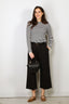 Lisa Yang - Top - Vivian stripes - Salt Noir - BYLOTTE