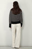 Lisa Yang - Trui - Sony stripes - Black/Sand - BYLOTTE