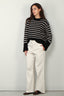 Lisa Yang - Trui - Sony stripes - Black/Sand - BYLOTTE