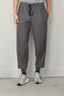 Maria McManus - Broek - Barrel Leg Drawstring Trouser - Charcoal Tweed - BYLOTTE