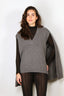 Maria McManus - Top - Cocoon Cape - Medium Heather Grey - BYLOTTE