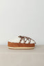 Moon Boot - Sandalen - Mule Shearling - Whisky / Off White - BYLOTTE