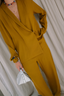 Tibi - Jacket - Eco Acetate Viscose Wrap Shirt Jacket - Mustard