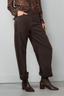 Nili Lotan - Broek - Tribeca Pant - Chocolate Brown - BYLOTTE