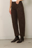 Nili Lotan - Broek - Tribeca Pant - Chocolate Brown - BYLOTTE