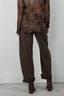 Nili Lotan - Broek - Tribeca Pant - Chocolate Brown - BYLOTTE