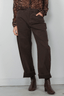 Nili Lotan - Broek - Tribeca Pant - Chocolate Brown - BYLOTTE