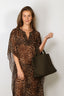Nili Lotan - Jurk - Erica Caftan - Vintage Leopard Print - BYLOTTE