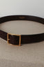 Nili Lotan - Riem - Gabriele - Espresso - Antique Gold Buckle - BYLOTTE