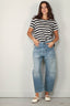 Nili Lotan - T-Shirt - Brady - Dark Navy Stripe - BYLOTTE
