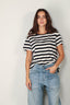 Nili Lotan - T-Shirt - Brady - Dark Navy Stripe - BYLOTTE