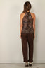 Nili Lotan - Top - Alla Halterneck - Vintage Leopard Print - BYLOTTE
