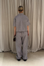 Ganni - Broek - Check Cotton Cargo Pants - Chicory Coffee