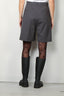 RÓHE - Short - Tailored wide leg shorts - Dark grey melange