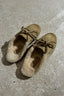 Posa - Loafers - Boat Loafer Mule Fur Suede - Desert Tan