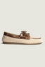 Posa - Loafer - Boat Loafer Alpina - Brown/Light Taupe - BYLOTTE