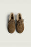 Posa - Loafer - Boat Loafer Brushed Fur Suede - Desert Tan - BYLOTTE