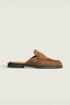 Posa - Loafers - Penny Mule Suede - Cognac
