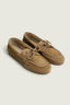 Posa - Loafers - Boat Loafer Brushed Suede - Camel