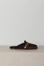 Posa - Loafers - Aspen Mule Suede - Dark Brown