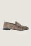 Posa - Loafers - Penny Loafer Wrinkle Suede - Drizzle