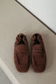 Posa - Loafers - Penny Loafer Square Suede - Dark Brown