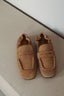 Posa - Loafers - Penny Loafer Square Suede - Light Camel