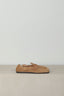Posa - Loafers - Penny Loafer Square Suede - Light Camel