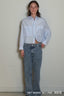 BYLOTTE Studios - Blouse - Olivia Shirt - Blue / White striped