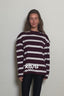 BYLOTTE Studios - Top - Lily Longsleeve - Bordeaux / White / Navy