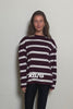 BYLOTTE Studios - Top - Lily Longsleeve - Bordeaux / White / Navy