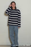 BYLOTTE Studios - Top - Lily Longsleeve - Navy / White / Bordeaux