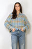 R13 - Blouse - Cropped Work Shirt - Light Blue Plaid - BYLOTTE
