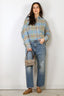 R13 - Blouse - Cropped Work Shirt - Light Blue Plaid - BYLOTTE