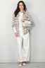 R13 - Blouse - Oversized Pocket Drop Neck Shirt - Cream/ Blue Plaid - BYLOTTE