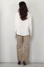 R13 - Blouse - Twisted Neck Shirt - White - BYLOTTE