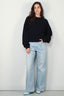 R13 - jeans - DAMON PLEATED WIDE - LENNON BLUE - BYLOTTE