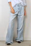 R13 - jeans - DAMON PLEATED WIDE - LENNON BLUE - BYLOTTE