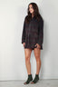 R13 - Jurk - Oversized Shirtdress Romper - Overdyed Black Plaid - BYLOTTE