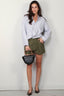 R13 - Short - Marianne Cargo Short - Olive Satin - BYLOTTE