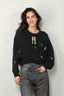 R13 - Trui - Cropped R13 Crewneck - Acid black with paint splatter - BYLOTTE