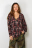 R13 - Vest - Printed Oversized Cardigan - Black / Red / White Plaid - BYLOTTE