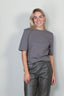 Raiine - Top - Vega Signature Shoulder Pad - Grey - BYLOTTE