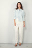 Ralph Lauren - Blouse - Cropped boxy chambray shirt - Chambray - BYLOTTE