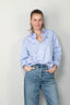 Ralph Lauren - Blouse - Ls Rmsy ST Long Sleeve Blouse - Cabana Blue / White - BYLOTTE